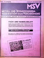 Zeitschrift für Metall- und Schmuckwarenfabrikation sowie Verchromung 02/1936