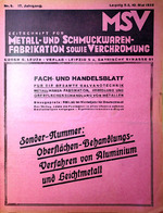 Zeitschrift für Metall- und Schmuckwarenfabrikation sowie Verchromung 05/1936