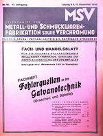Zeitschrift für Metall- und Schmuckwarenfabrikation sowie Verchromung 12/1936