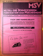 Zeitschrift für Metall- und Schmuckwarenfabrikation sowie Verchromung 01/1937
