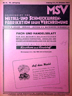 Zeitschrift für Metall- und Schmuckwarenfabrikation sowie Verchromung 11/1937
