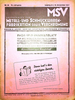 Zeitschrift für Metall- und Schmuckwarenfabrikation sowie Verchromung 12/1937