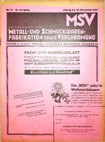 Zeitschrift für Metall- und Schmuckwarenfabrikation sowie Verchromung 13/1937