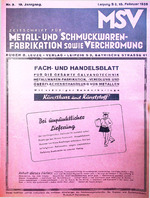 Zeitschrift für Metall- und Schmuckwarenfabrikation sowie Verchromung 02/1938
