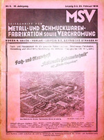 Zeitschrift für Metall- und Schmuckwarenfabrikation sowie Verchromung 03/1938