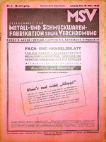 Zeitschrift für Metall- und Schmuckwarenfabrikation sowie Verchromung 04/1938