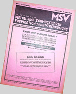 Zeitschrift für Metall- und Schmuckwarenfabrikation sowie Verchromung 05/1938