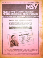 Zeitschrift für Metall- und Schmuckwarenfabrikation sowie Verchromung 07/1938