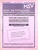 Zeitschrift für Metall- und Schmuckwarenfabrikation sowie Verchromung 09/1938