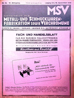 Zeitschrift für Metall- und Schmuckwarenfabrikation sowie Verchromung 12/1938