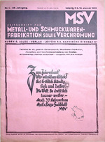 Zeitschrift für Metall- und Schmuckwarenfabrikation sowie Verchromung 01/1939
