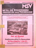Zeitschrift für Metall- und Schmuckwarenfabrikation sowie Verchromung 03/1939