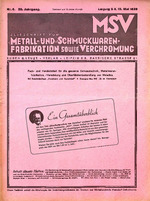 Zeitschrift für Metall- und Schmuckwarenfabrikation sowie Verchromung 06/1939