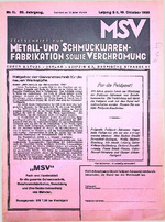 Zeitschrift für Metall- und Schmuckwarenfabrikation sowie Verchromung 11/1939