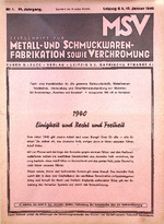 Zeitschrift für Metall- und Schmuckwarenfabrikation sowie Verchromung 01/1940