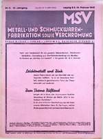 Zeitschrift für Metall- und Schmuckwarenfabrikation sowie Verchromung 02/1940
