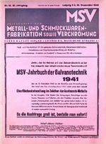 Zeitschrift für Metall- und Schmuckwarenfabrikation sowie Verchromung 12/1940