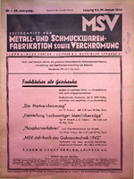 Zeitschrift für Metall- und Schmuckwarenfabrikation sowie Verchromung 01/1942