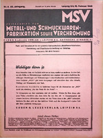 Zeitschrift für Metall- und Schmuckwarenfabrikation sowie Verchromung 02/1942