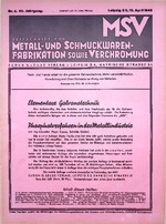 Zeitschrift für Metall- und Schmuckwarenfabrikation sowie Verchromung 04/1942