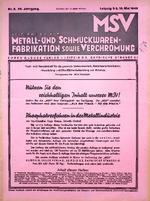 Zeitschrift für Metall- und Schmuckwarenfabrikation sowie Verchromung 05/1942