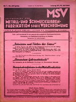 Zeitschrift für Metall- und Schmuckwarenfabrikation sowie Verchromung 07/1942