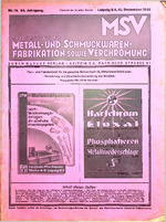 Zeitschrift für Metall- und Schmuckwarenfabrikation sowie Verchromung 12/1942