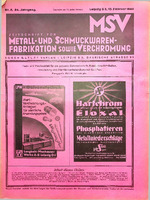 Zeitschrift für Metall- und Schmuckwarenfabrikation sowie Verchromung 02/1943