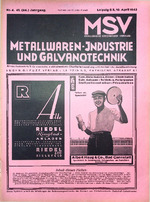 Zeitschrift für Metall- und Schmuckwarenfabrikation sowie Verchromung 04/1943