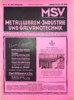 Zeitschrift für Metall- und Schmuckwarenfabrikation sowie Verchromung 07/1943