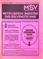 Zeitschrift für Metall- und Schmuckwarenfabrikation sowie Verchromung 11/1943