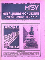 Zeitschrift für Metall- und Schmuckwarenfabrikation sowie Verchromung 02/1944