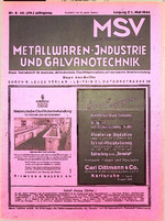 Zeitschrift für Metall- und Schmuckwarenfabrikation sowie Verchromung 05/1944