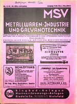 Zeitschrift für Metall- und Schmuckwarenfabrikation sowie Verchromung 11/12/1944