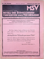 Zeitschrift für Metall- und Schmuckwarenfabrikation sowie Verchromung 01/1941