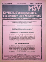Zeitschrift für Metall- und Schmuckwarenfabrikation sowie Verchromung 04/1941