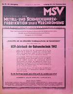 Zeitschrift für Metall- und Schmuckwarenfabrikation sowie Verchromung 10/1941